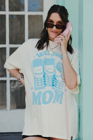 KL+SF Text Your Mom Natural Tee