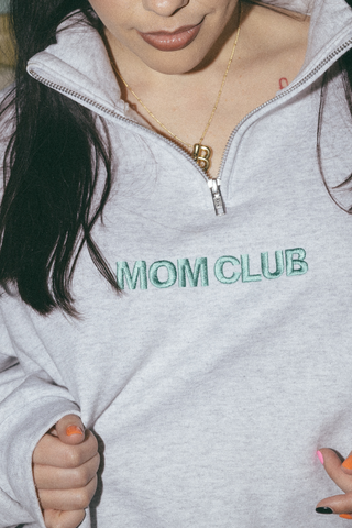Mom Club Ash Quarter Zip