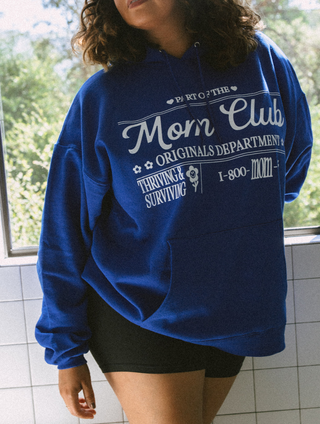 Mom Club Originals Department Royal Hoodie