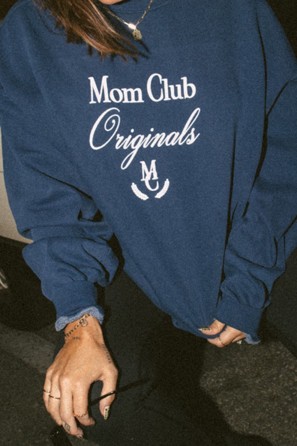 Mom Club Originals Blue Crew