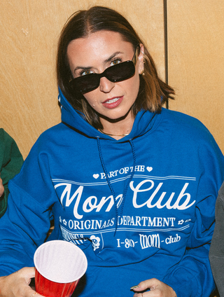Mom Club Originals Department Royal Hoodie