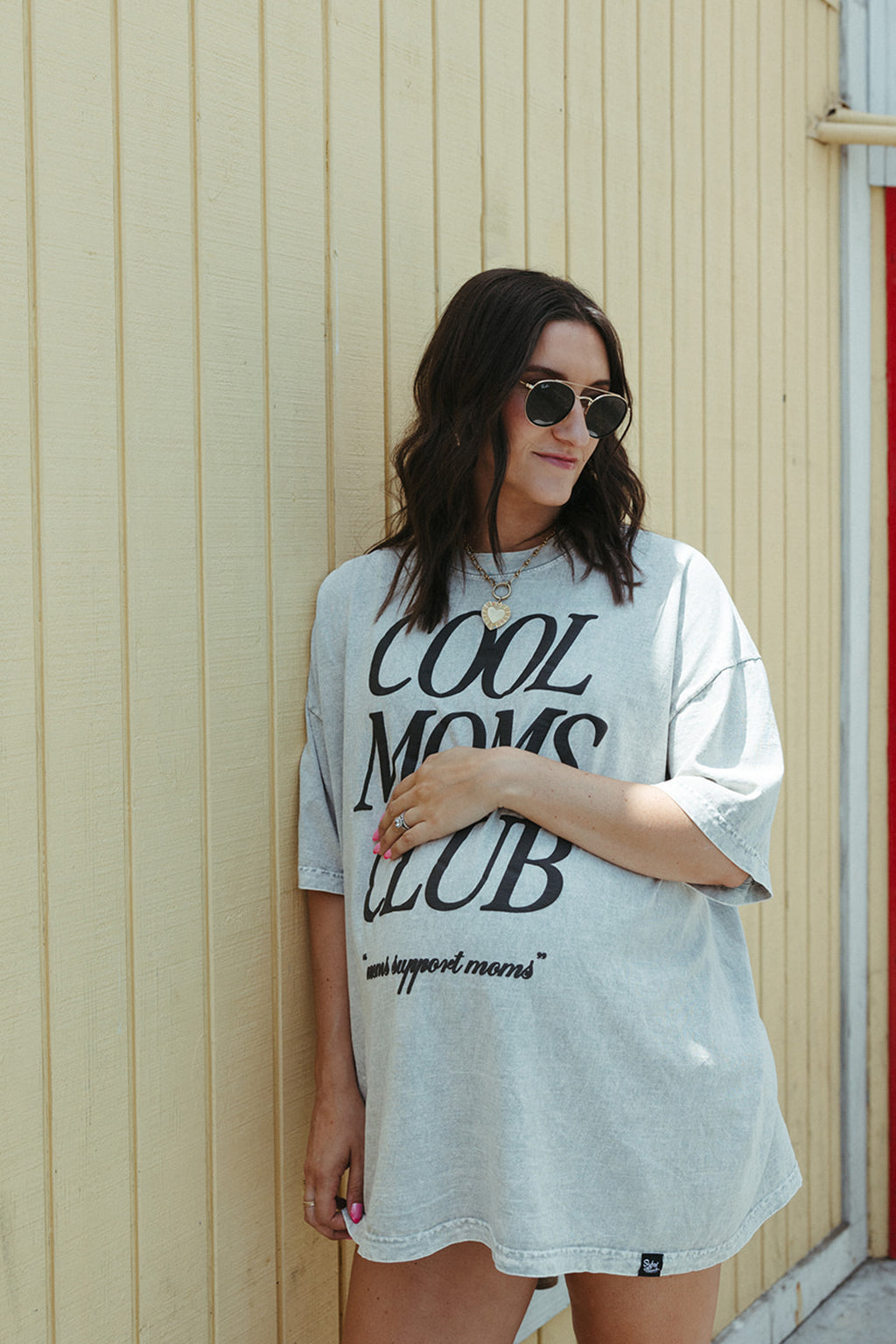 KL+SF Cool Moms Club Acid Wash