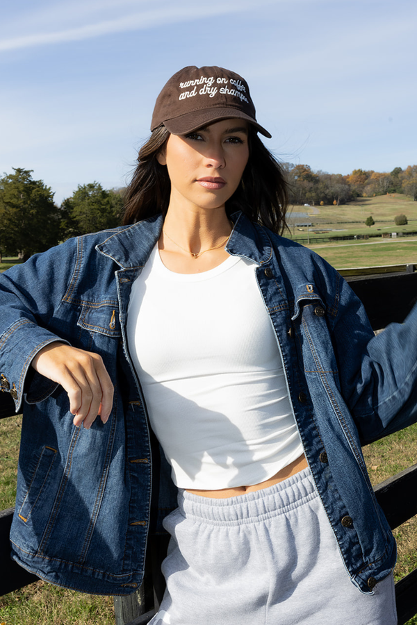 Running on Coffee and Dry Shampoo Hat