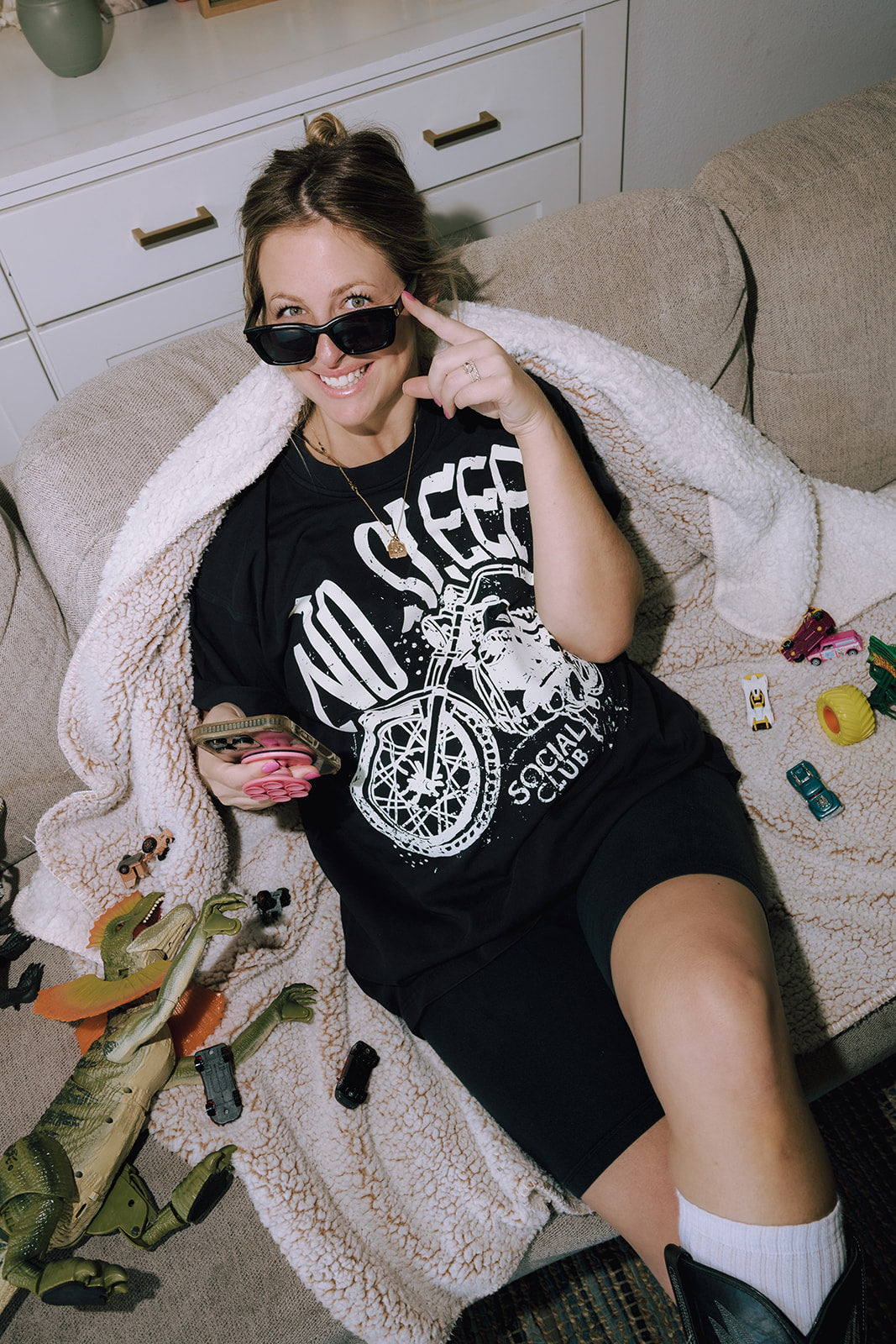 No Sleep Social Club Luxe Tee