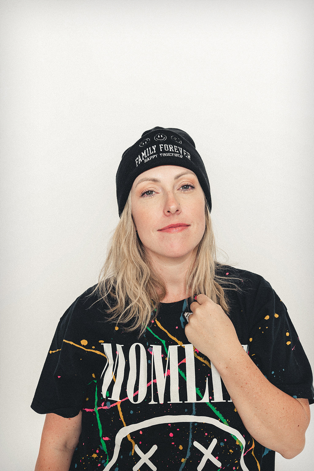 Black Family Forever Embroidered Beanie