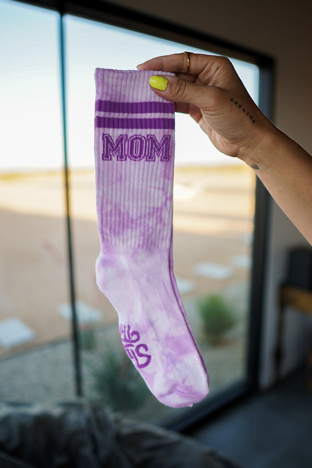 Tie Dye Mom Socks