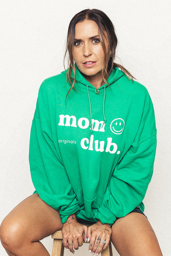 Mom Club Green Hoodie