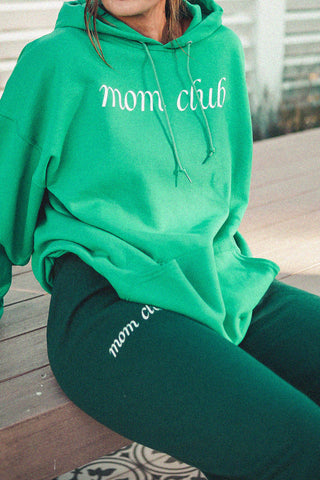 MOM CLUB Cursive Green Sweatpants