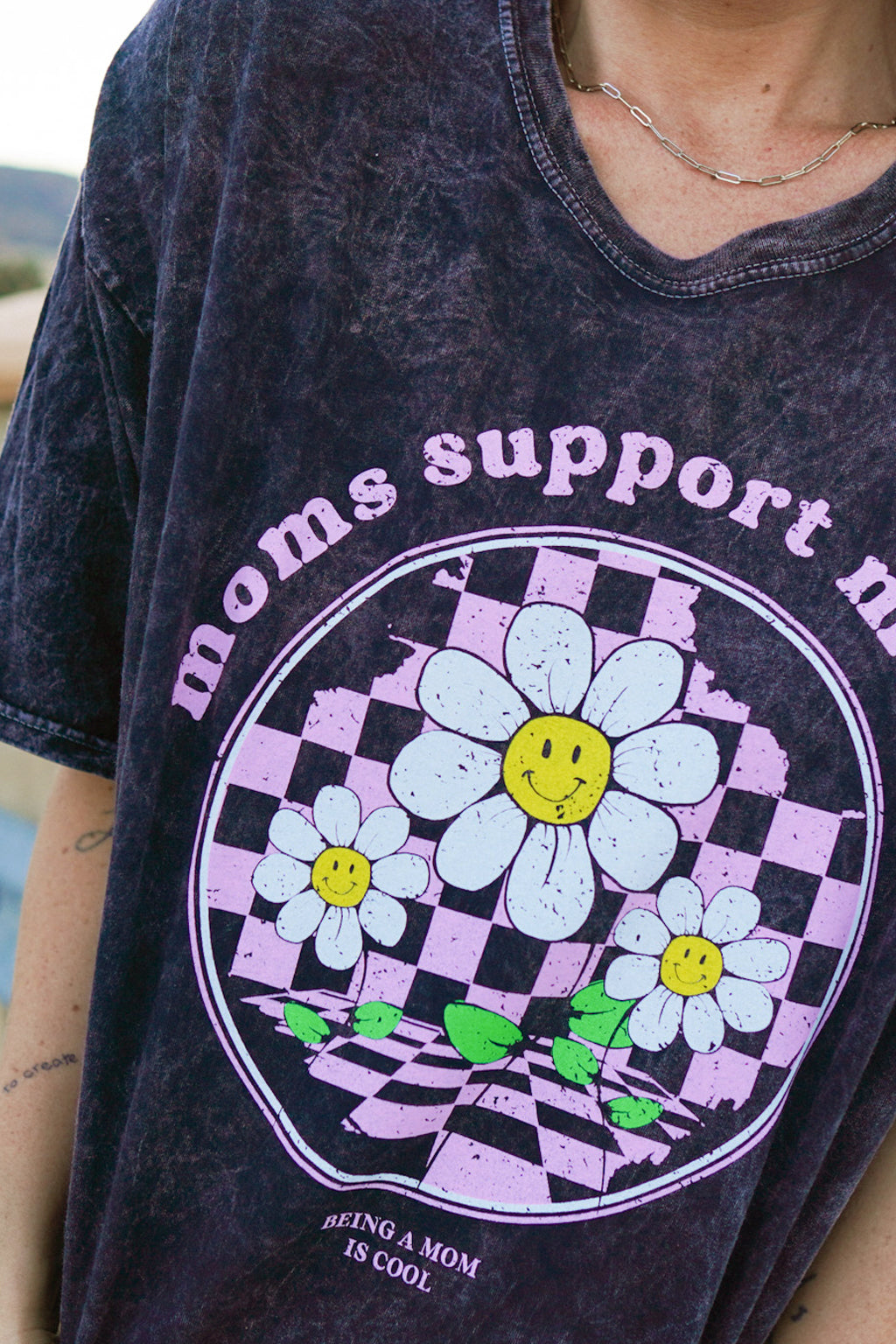 Mom Support Moms Mineral Wash Tee