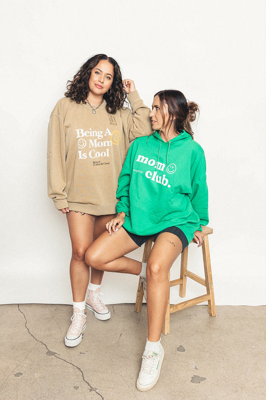 Load image into Gallery viewer, Mom Club Green Hoodie
