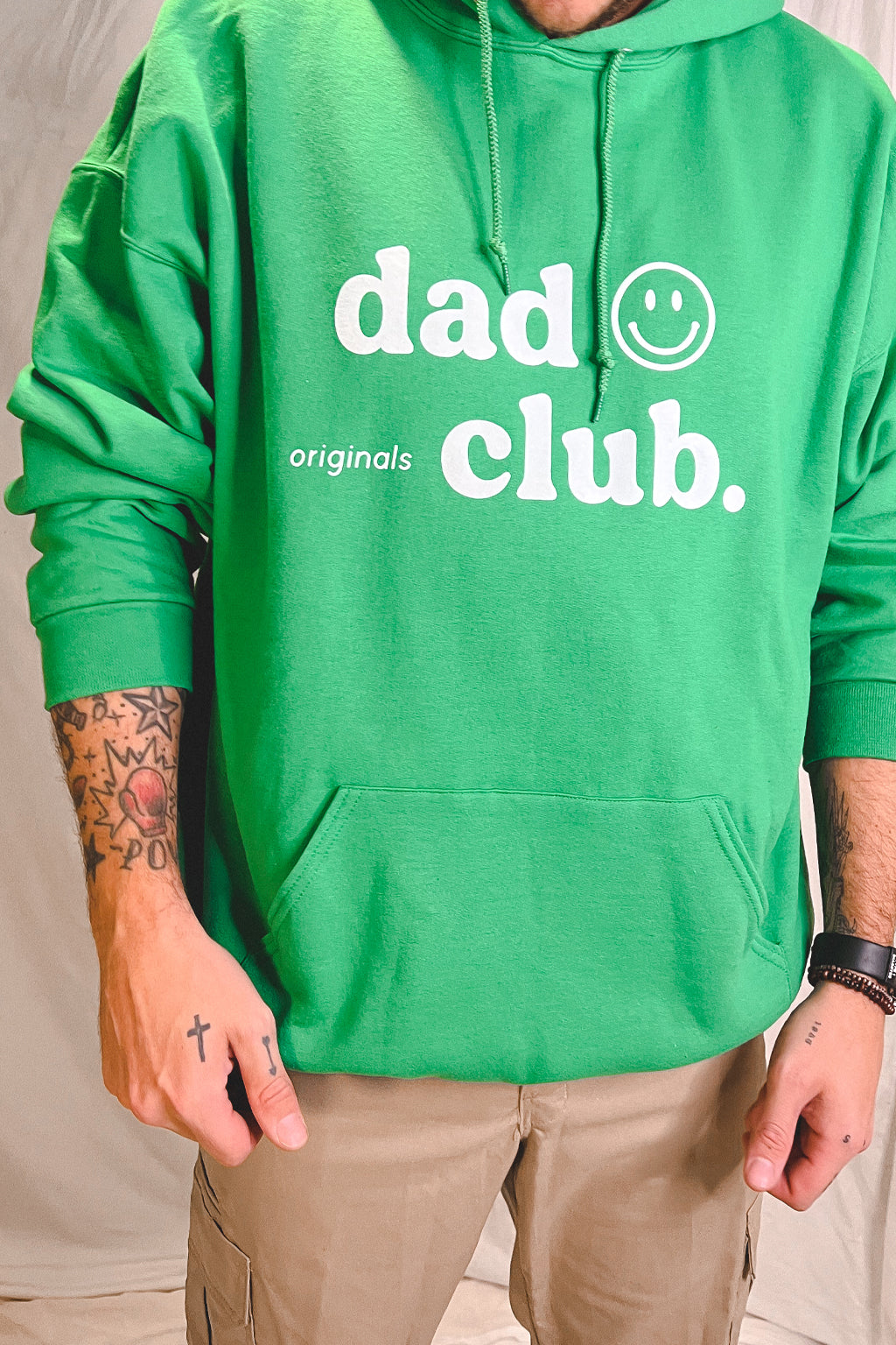 Dad Club Originals Green Hoodie
