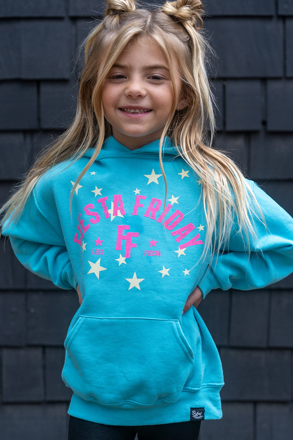 [KH+SF] Fiesta Friday Youth Hoodie Scuba Blue