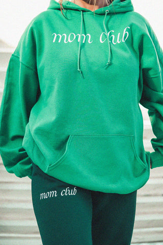 MOM CLUB Cursive Green Sweatpants