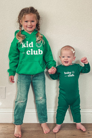 Kid Club Originals Green Hoodie