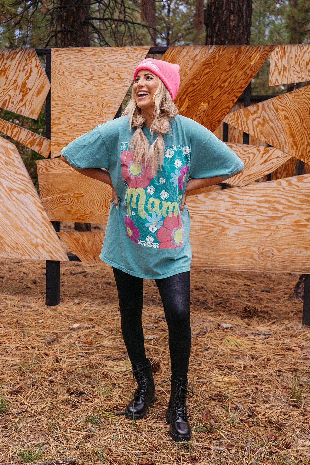 [KH+SF] Mama Retro Flower Tee