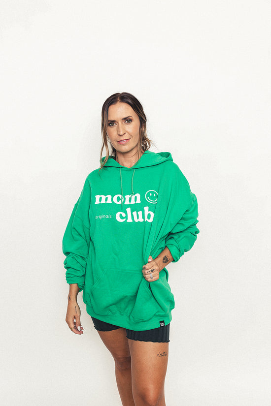 Load image into Gallery viewer, Mom Club Green Hoodie
