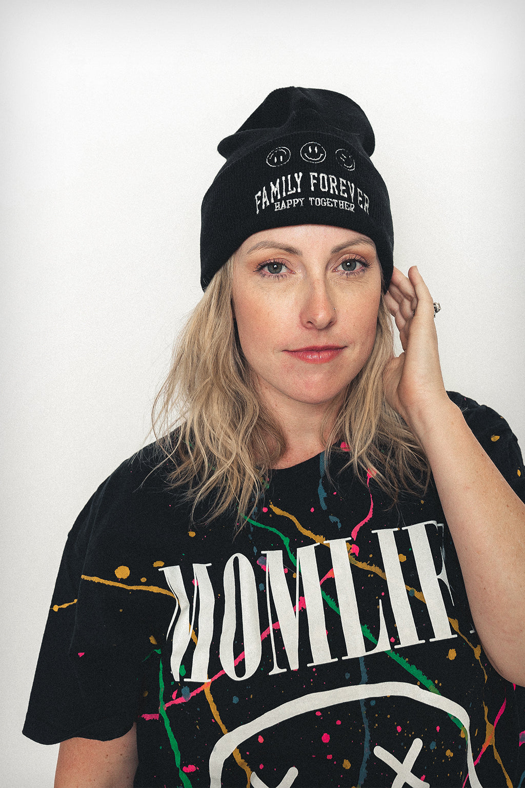 Load image into Gallery viewer, Black Family Forever Embroidered Beanie
