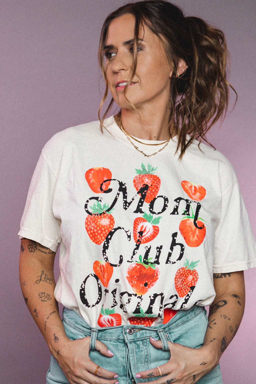 Mom Club Originals Strawberry Shirt
