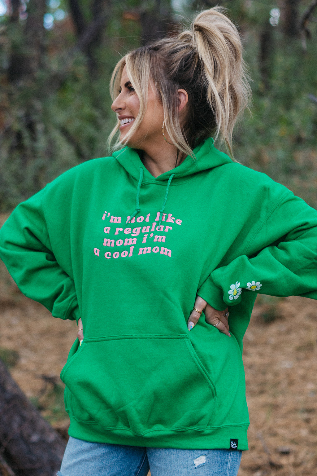 [KH+SF] Not Like A Regular Mom Embroidered Hoodie