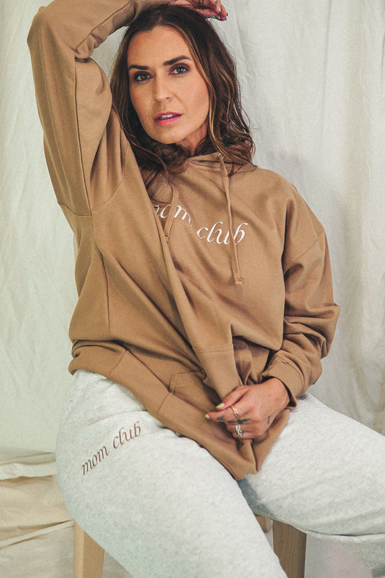 Mom Club Embroidered Ash Sweatpants