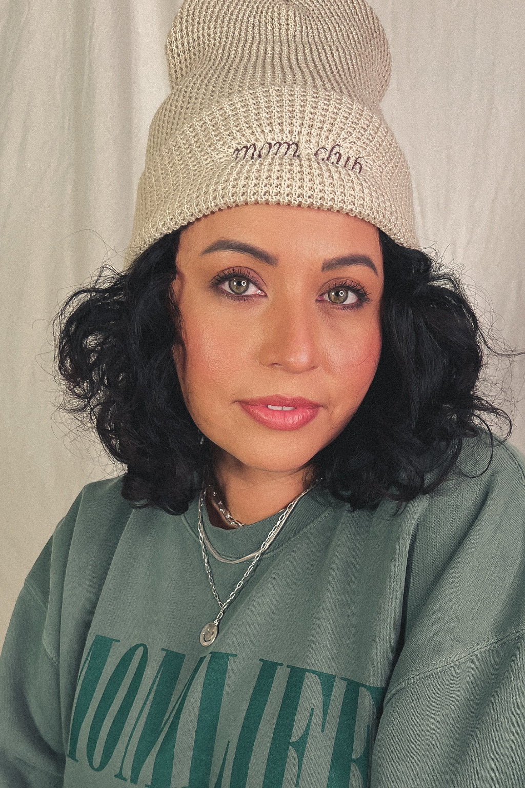 Mom Club Embroidered Beanie