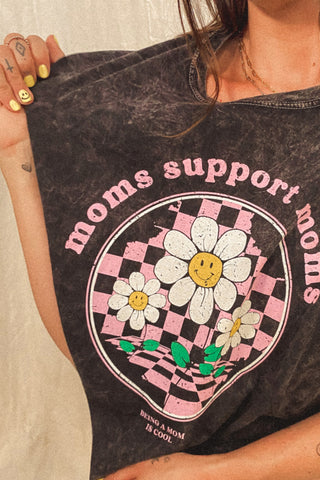 Moms Support Moms Mineral Wash Tee