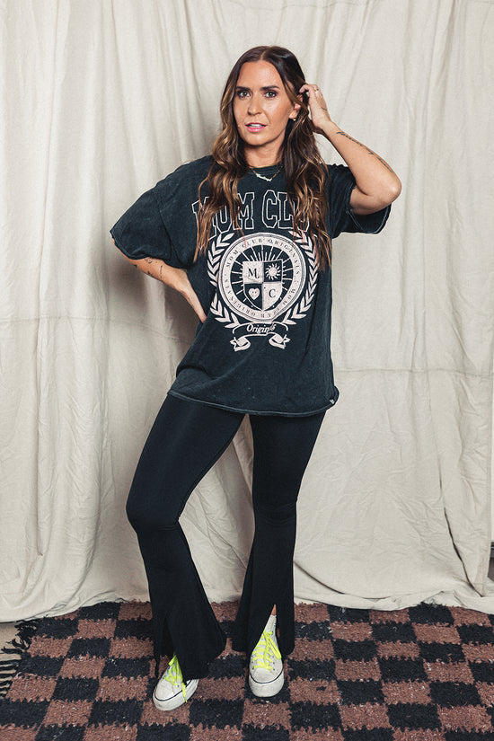 MOM Club Mineral Wash Varsity Tee