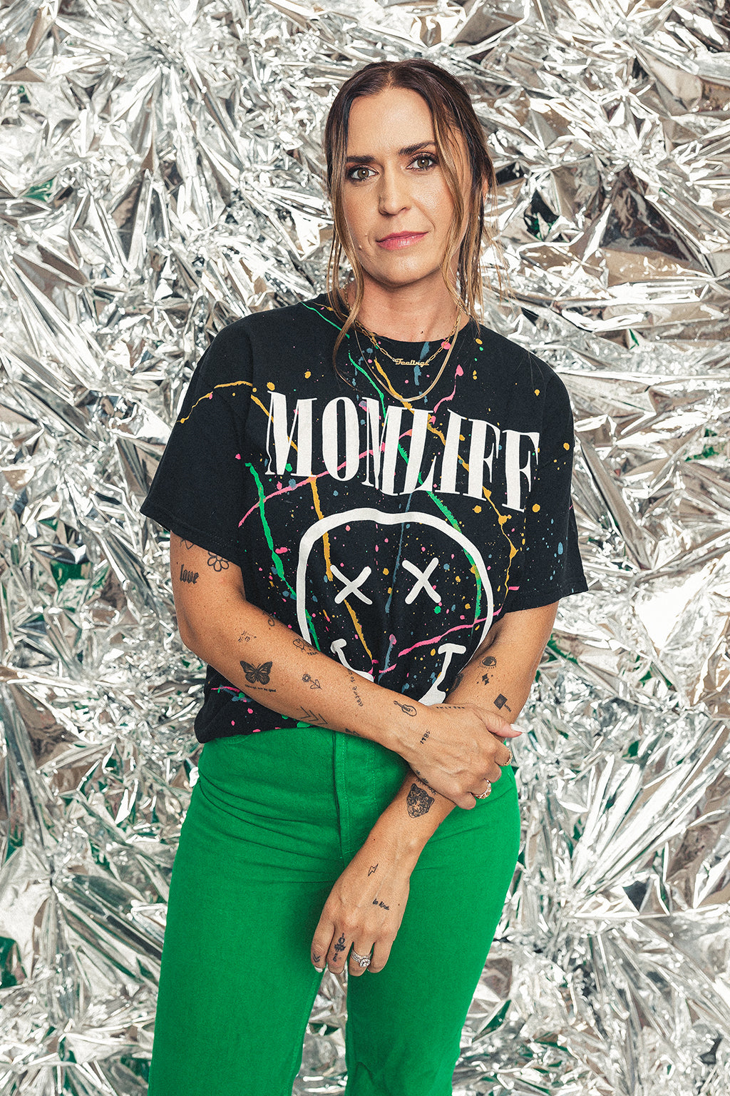 MOMLIFE Splatter T-Shirt
