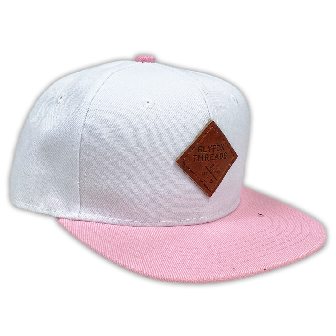 Kids White & Pink Hat