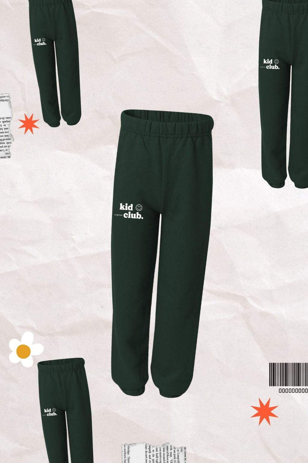 Kid Club Originals Green Sweatpants